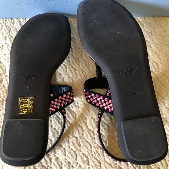 Prada Sandals with Bling! - Picture 2 of 5